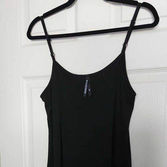 Modcloth x Dangerfield Blue Foil Dinosaur Sheer Black Dress - Picture 2 of 6